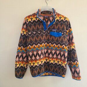 Patagonia Women’s Synchilla Snap-T Pullover Fleece Anthos Pink Size M